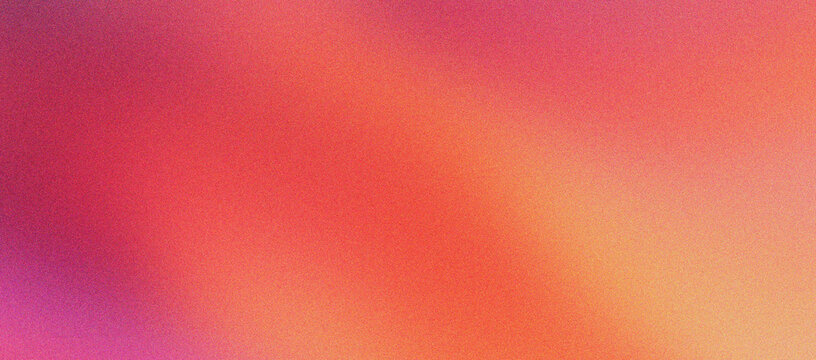 Vibrant gradient background with grainy texture in warm sunset tones. Abstract blurred backdrop featuring pink, orange, and yellow hues. Soft colorful wallpaper for modern digital marketing.