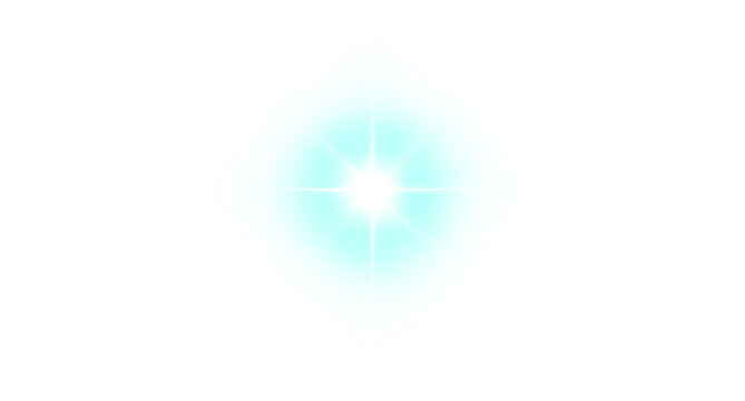 Shining Blue Star Burst effect