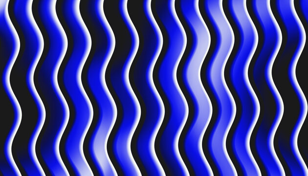 High contrast blue and white vertical wavy lines for modern abstract energy flow background