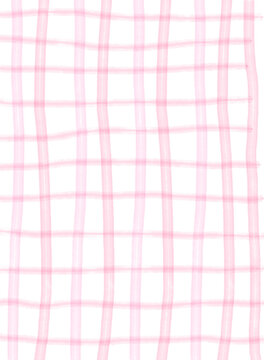 pink and white plaid