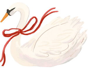 Illustration about swans on Valentine's Day © Phuoc Nguyen