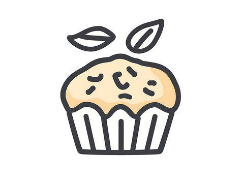Fresh baked bread illustration in cartoon style