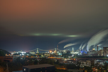 Fototapeta premium 日本の北海道室蘭市のとても美しい夜景