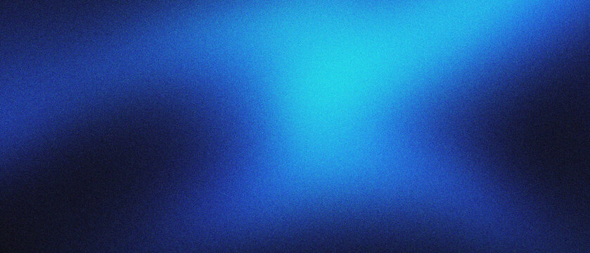 Abstract blue gradient background with grainy texture. Soft cyan light leak on dark navy backdrop. Cinematic blurry atmosphere for digital wallpaper. Minimalist aesthetic for web design.