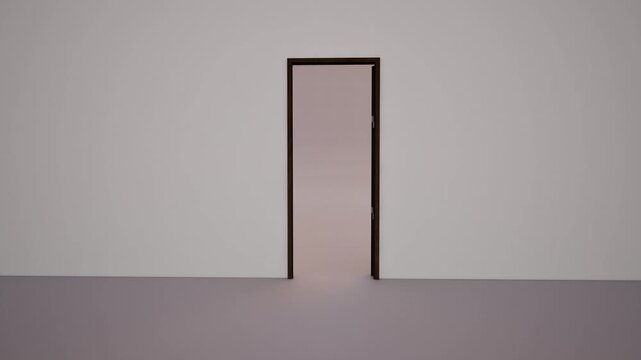 ドアが開く　アニメーション