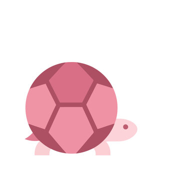 Pink Turtle with Soccer Ball Shell