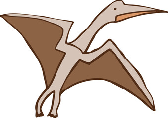 vector illustration of a flying dinosaur © Cheyney