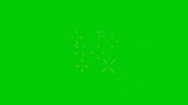 Animated sparkling light effect with elegant twinkling stars for digital content.
