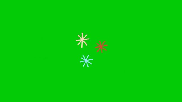 Bright animated twinkle effect with shimmering particles for fantasy and celebration scenes.
