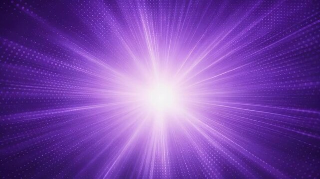 Bright purple light rays emanating from a central glowing source
