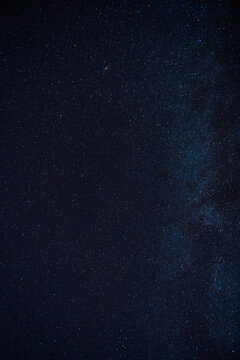 Deep dark space night sky filled with star and galaxy universe high above sierra nevada creating peaceful mysterious astronomy scene for outdoor exploration