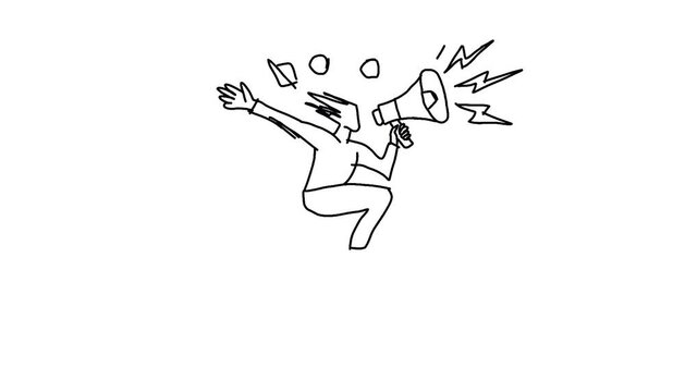 Line Animation Draw Promotion Background for Marketing Videos