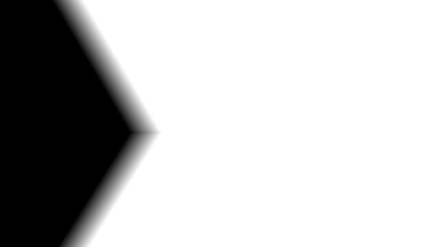 Graphic transitional direction arrow in blue and black 