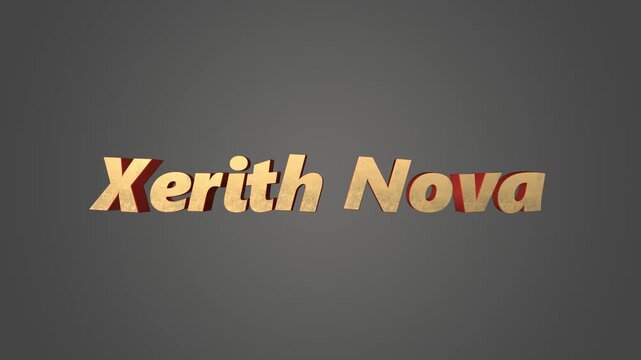 Magic wand casting sparkles on 3D text. Enchanted spell animation with glowing particle effects.
