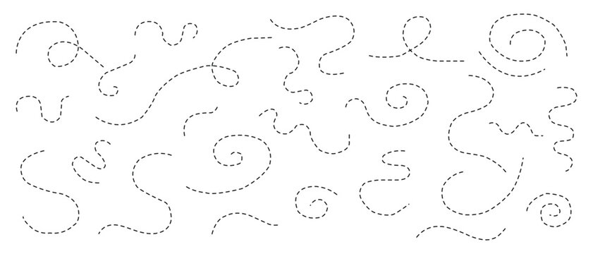 Path travel dotted line trip dashed trace destination track plan and silhouette, travelling symbol .Dot line pat.Vector illustration.