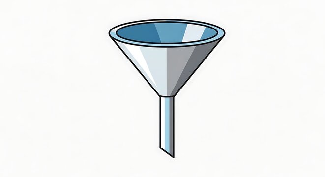 Metal Funnel for Liquid and Material Transfer.