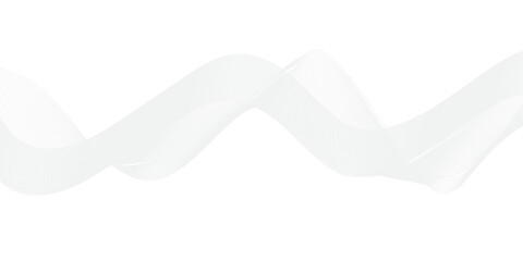 Fototapeta premium Dynamic digital flowing wave gradient blend transparent waves line swoosh design. Soft abstract white waves technology smoke flow, banner web background.