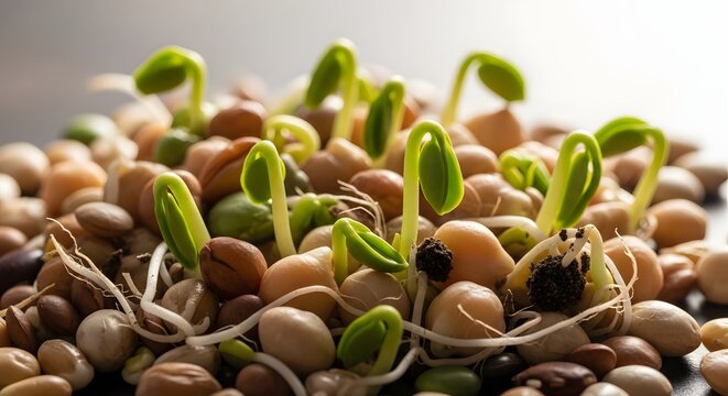 Sprouting Legumes Texture