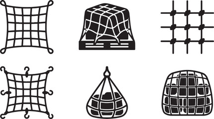 Geometric wire mesh and lattice structure illustrations Vector © Alex