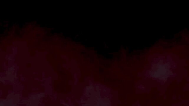 Abstract dark red smoke swirling and drifting slowly creating a mysterious and atmospheric visual effect, dark background motion background footage.