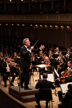 Orchestra Leadership and Team Performance Excellence Concept