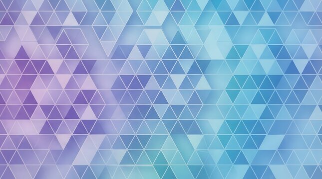 Geometric triangle mosaic background, purple blue gradient, abstract texture pattern