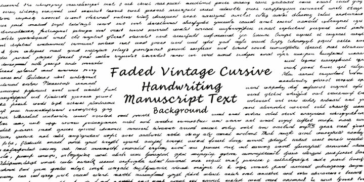 faded vintage cursive handwriting manuscript text on aged paper background script calligraphy antique document lettering penmanship ink old historical archive
