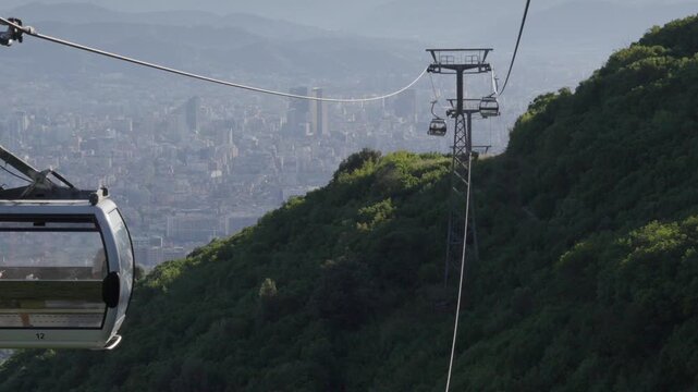 Dajti Ekspres cable car in Tirana, Albania longest in the Balkans city views viewpoint