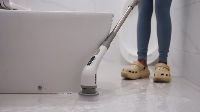 Cordless Electric Spin Scrubber for Bathroom Deep Cleaning and Germ-Free Home Hygiene