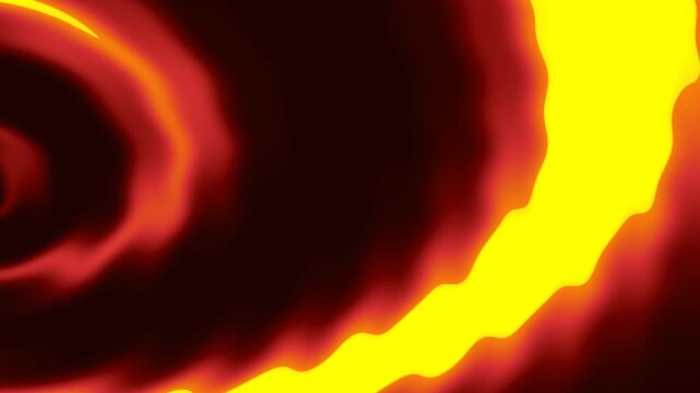 Abstract fiery vortex swirling with bright yellow and orange light.