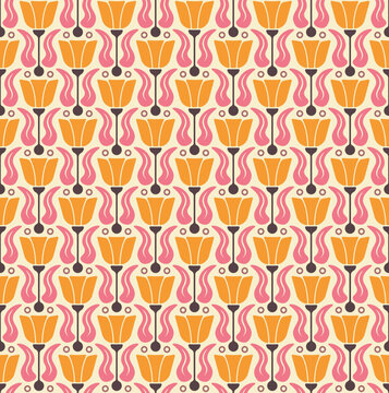 abstract retro seamless pattern wallpaper background