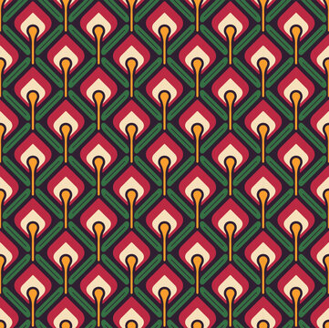 abstract retro seamless pattern wallpaper background