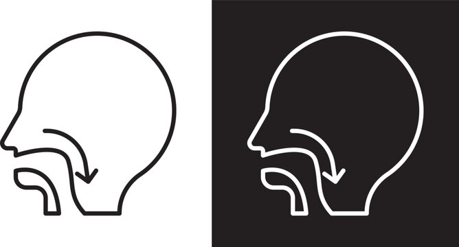 Swallowing reflex icon