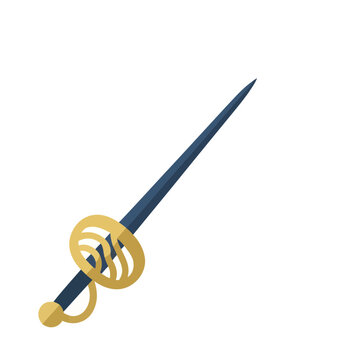 Illustration of a rapier sword