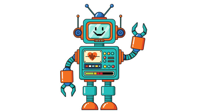 Retro futuristic vector illustration featuring vintage science fiction design, atompunk aesthetic, and 1950s vision of the future with streamlined geometric shapes and clean lines.