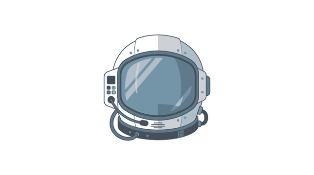 Astronaut helmet with clear visor.