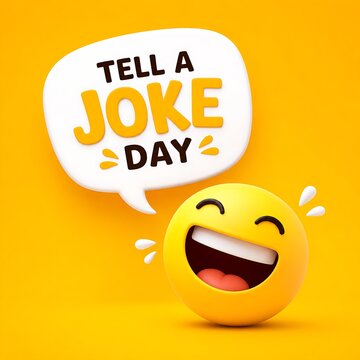 Pacman character telling a joke speech bubble