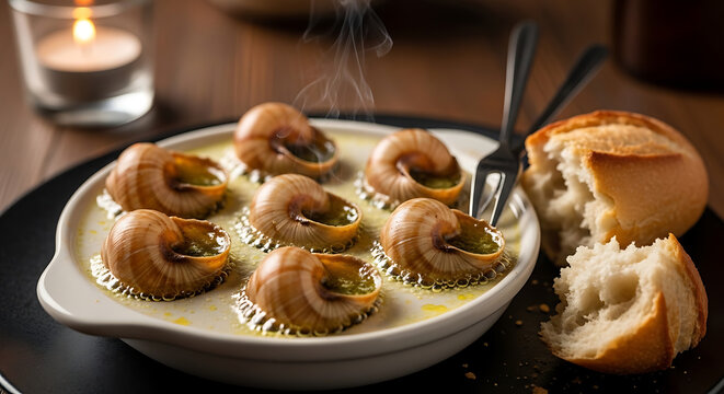 Escargots de Bourgogne Garlic Parsley Butter French Bistro Classic