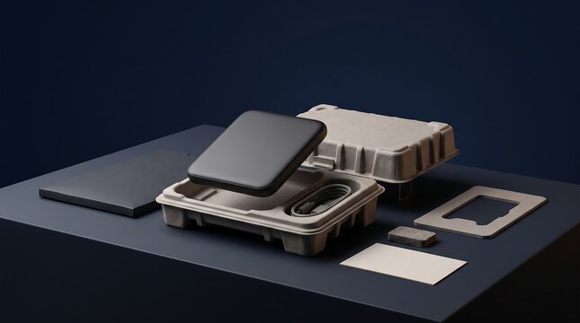 Molded Fiber Packaging for Electronic Device and Accessories