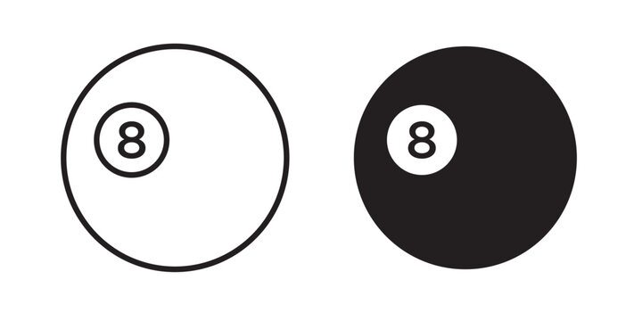 Pool 8 ball icon