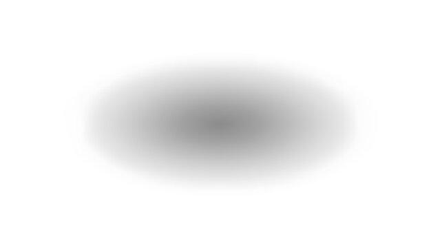 Soft circular grey shadow on plain white background with circular, gradient