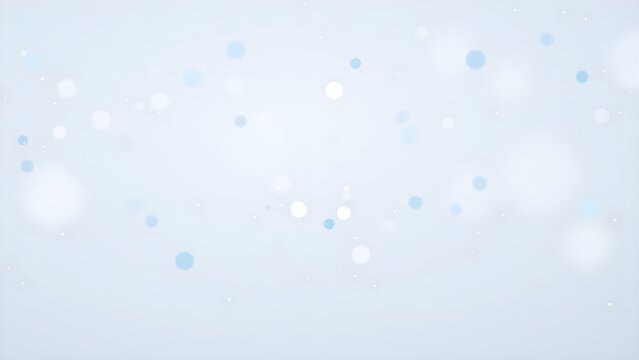 Soft light blue background with circular bokeh blurry glowing light spots effect
