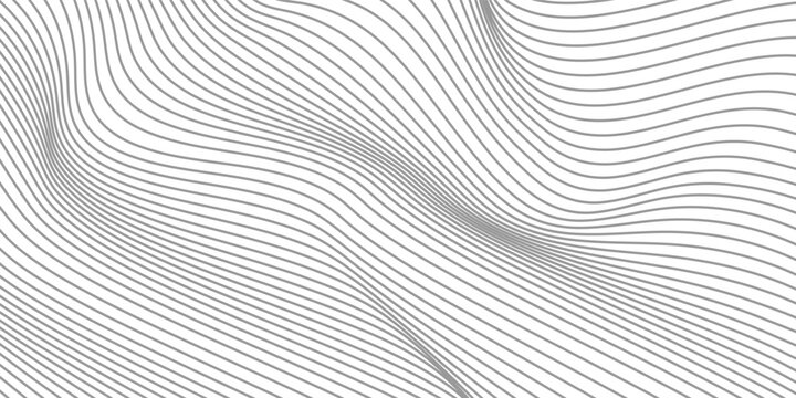 Abstract graphic design featuring a series of parallel flowing lines. vector wave
