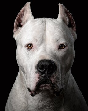 dogo argentino close up