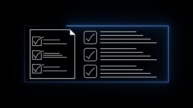 checklist and clipboard task documentation management, checklist questionnaire assessment form, online exam Choosing the right answer in the exam of document 4k video.