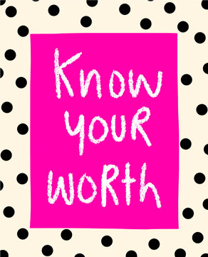 Know Your Worth Hand-Drawn Text Effect
