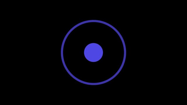 Circular Pattern with Central Dot in Dark Background