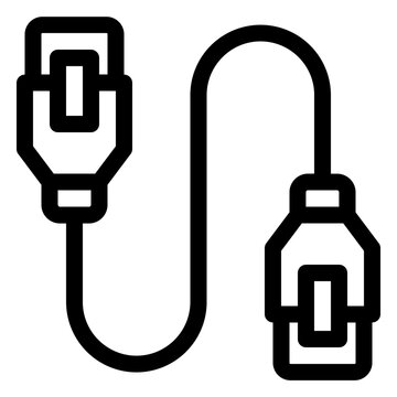 Network Ethernet Cable Wire Line Icon