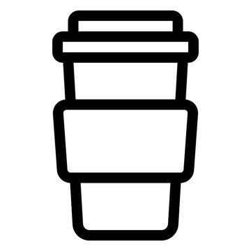 Takeaway Coffee Paper Cup Line Icon