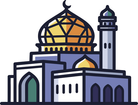 vector illustration of mosque